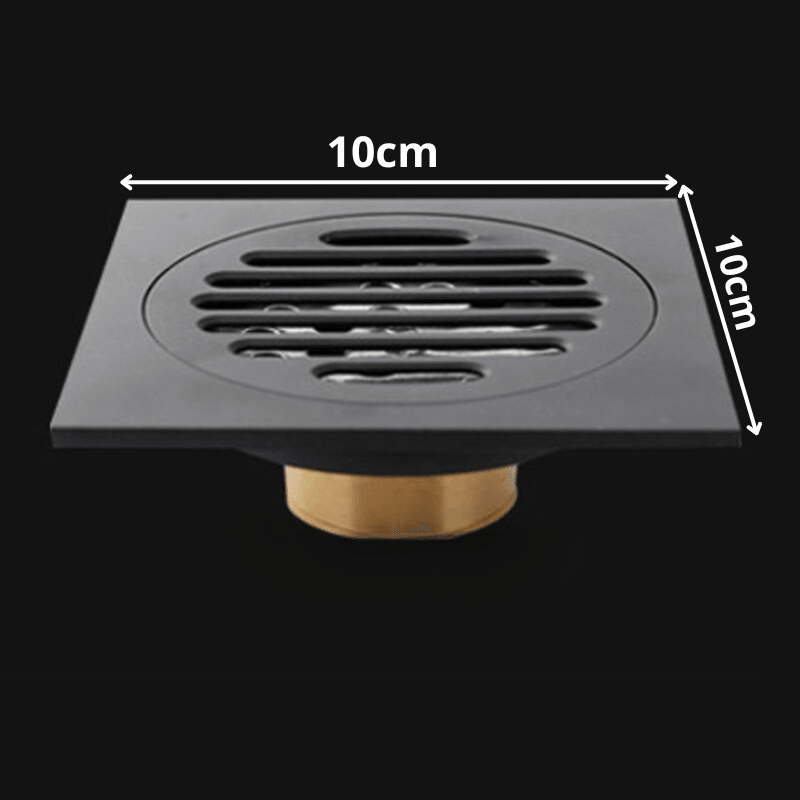 Ralo de Banheiro 10x10 Anti-Odor Preto - My Store