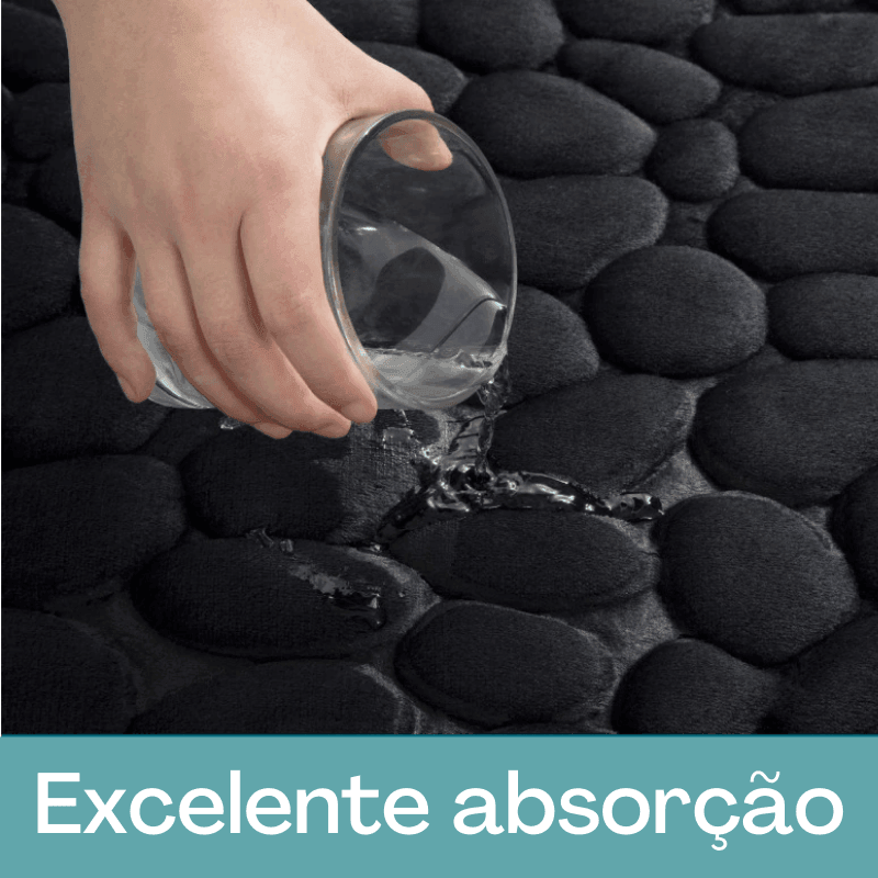 Tapete macio para banheiro Absorvente, Impermeável e Antiderrapante - My Store