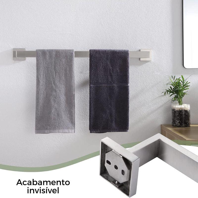 Acessório Para Banheiro Aço Inox 5 Peças - My Store