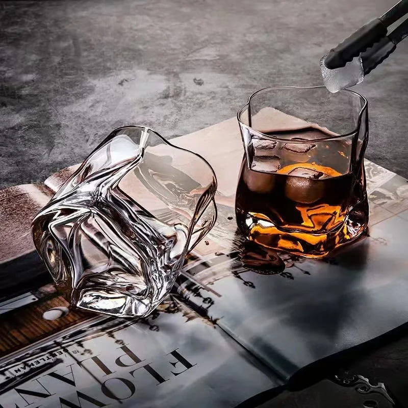 Copo de Whisky Cristal Drinks Irregular Bar em Casa