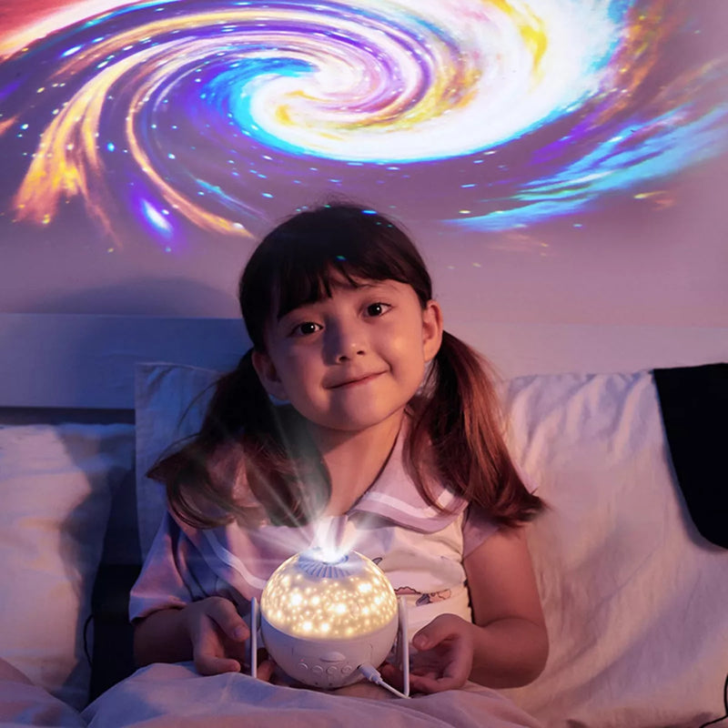Luminária de Estrelinhas e de Galáxias - 7 Modos em LED 360° - My Store