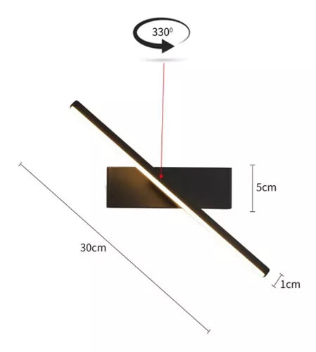 Luminária de Parede para Quarto Moderna Rotativa - My Store