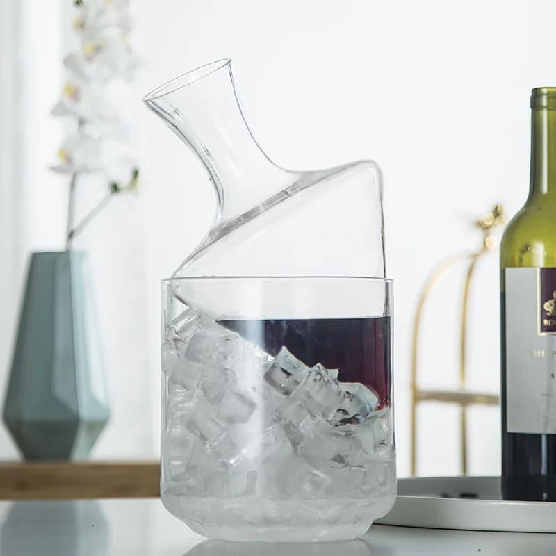 Decanter de Vinho e Whisky Balde de Gelo Vidro Bar