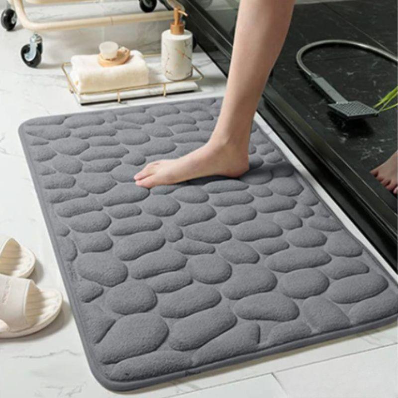 Tapete para banheiro antiderrapante absorvente e macio 60x40cm - My Store
