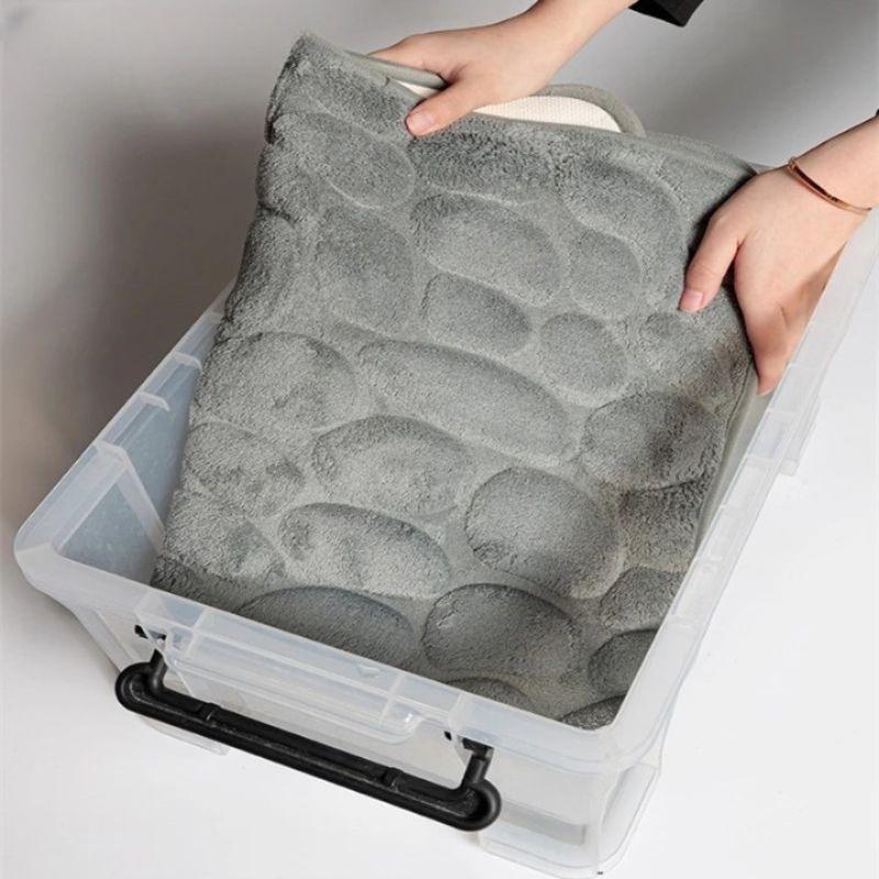 Tapete para banheiro antiderrapante absorvente e macio 60x40cm - My Store