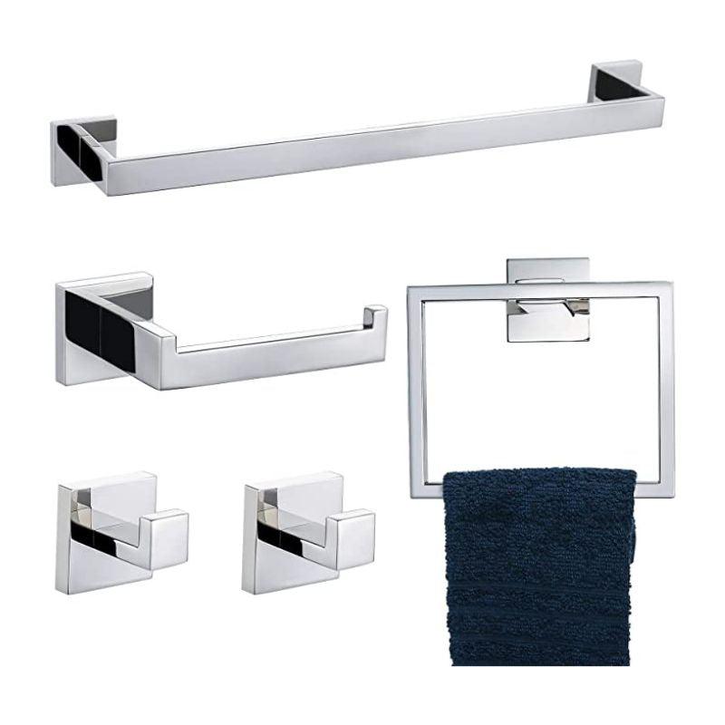 Acessório Para Banheiro Aço Inox 5 Peças - My Store
