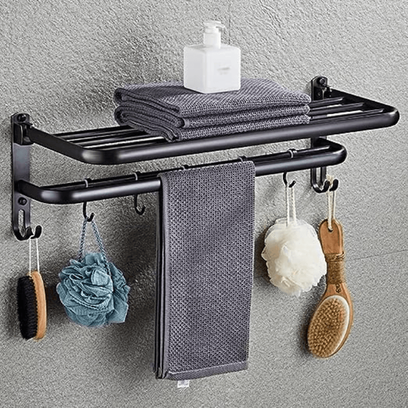 Toalheiro Duplo Preto Matte - My Store