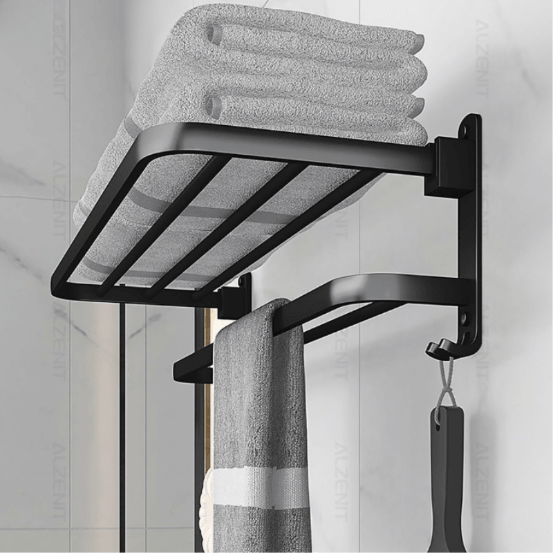 Toalheiro Duplo Preto Matte - My Store