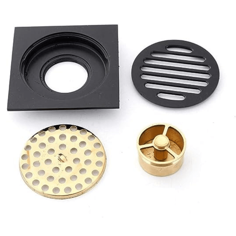 Ralo de Banheiro 10x10 Anti-Odor Preto - My Store