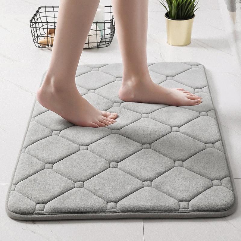 Tapete banheiro moderno absorvente e macio - My Store