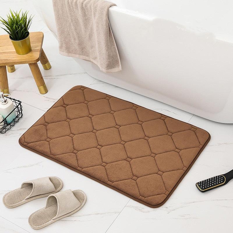 Tapete banheiro moderno absorvente e macio - My Store