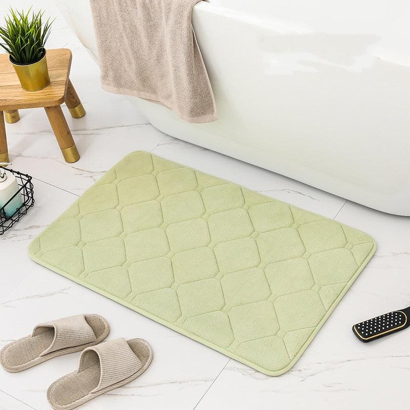 Tapete banheiro moderno absorvente e macio - My Store
