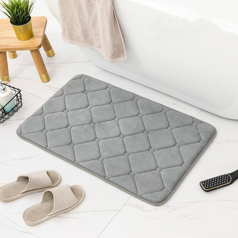 Tapete banheiro moderno absorvente e macio - My Store