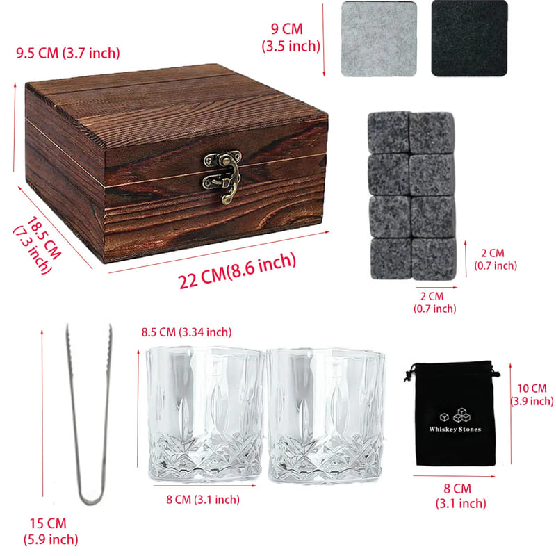Kit Whisky Copos Cubo de Gelo Pegador Bar em Casa
