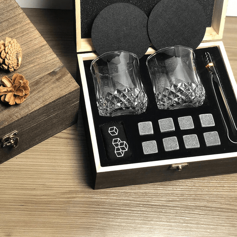 Kit Whisky Copos Cubo de Gelo Pegador Bar em Casa