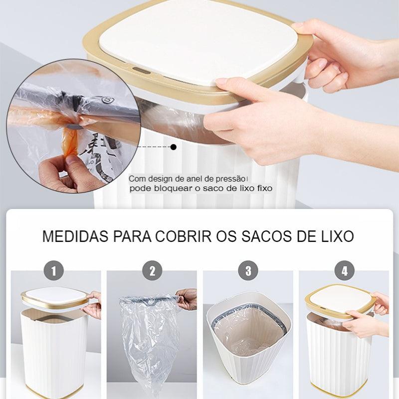 Lixeira Para Banheiro com Sensor Inteligente - My Store