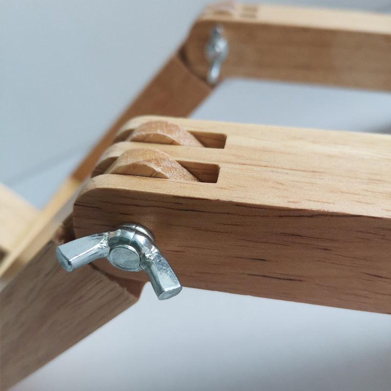 Abajur de Mesa Robô em Madeira - My Store