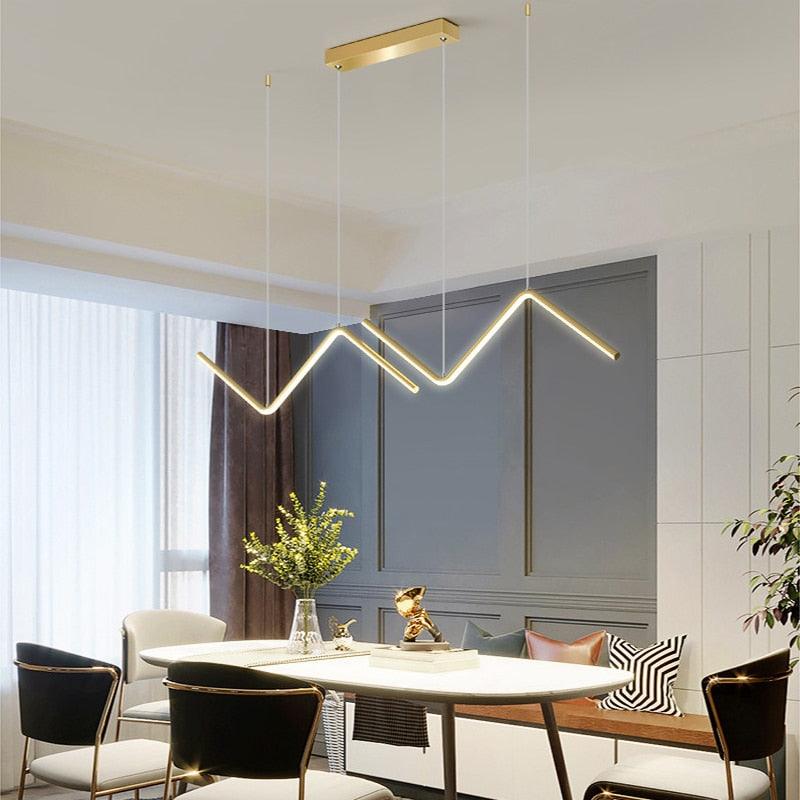 Lustre Pendente Pergolado de LED com Altura Regulável - My Store