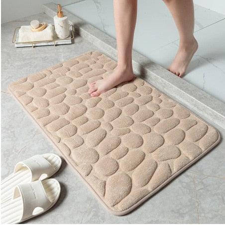 Tapete macio para banheiro Absorvente, Impermeável e Antiderrapante - My Store