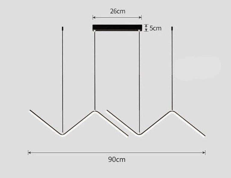 Lustre Pendente Pergolado de LED com Altura Regulável - My Store