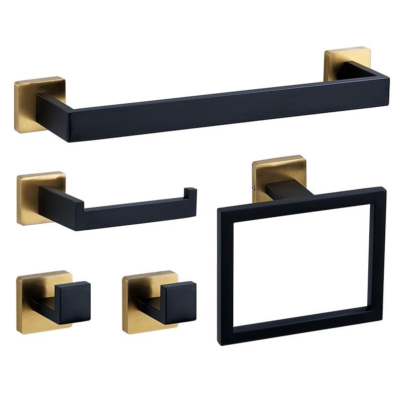 Acessório Para Banheiro Aço Inox 5 Peças - My Store