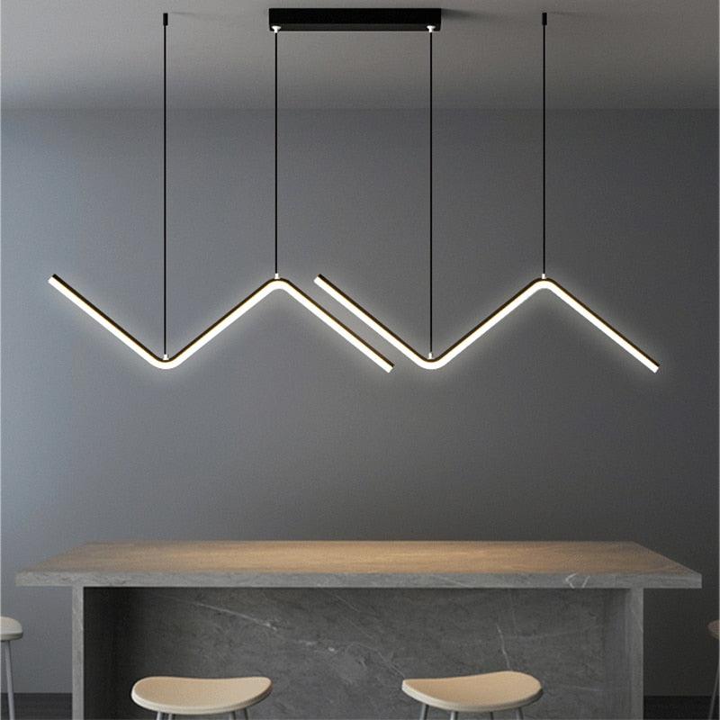 Lustre Pendente Pergolado de LED com Altura Regulável - My Store