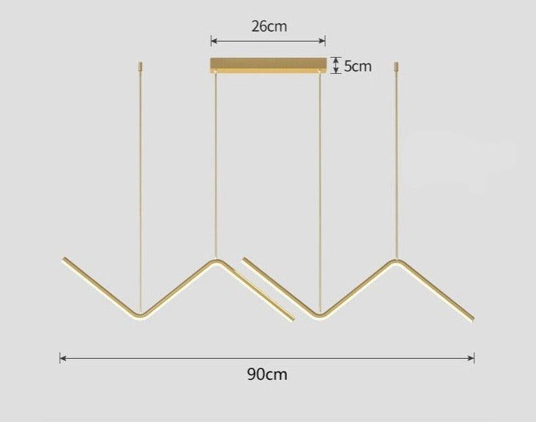 Lustre Pendente Pergolado de LED com Altura Regulável - My Store