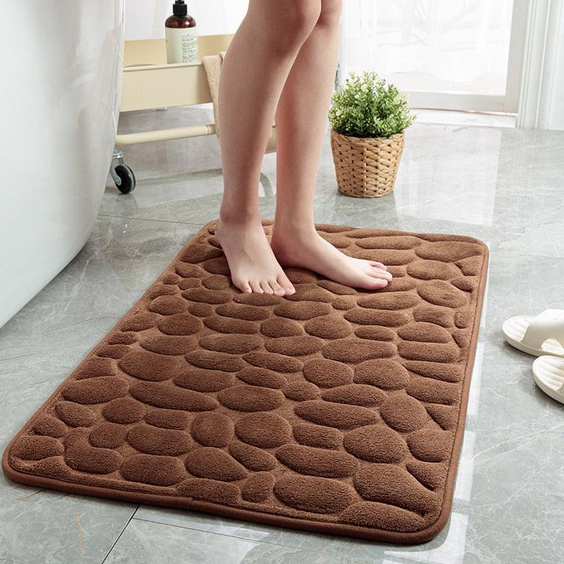Tapete macio para banheiro Absorvente, Impermeável e Antiderrapante - My Store
