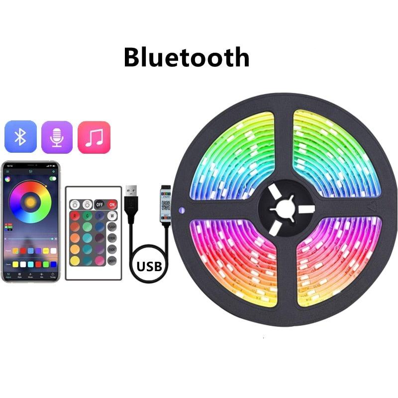 Fita de Led com Controle Remoto 1M-20M RGB Bluetooth - My Store