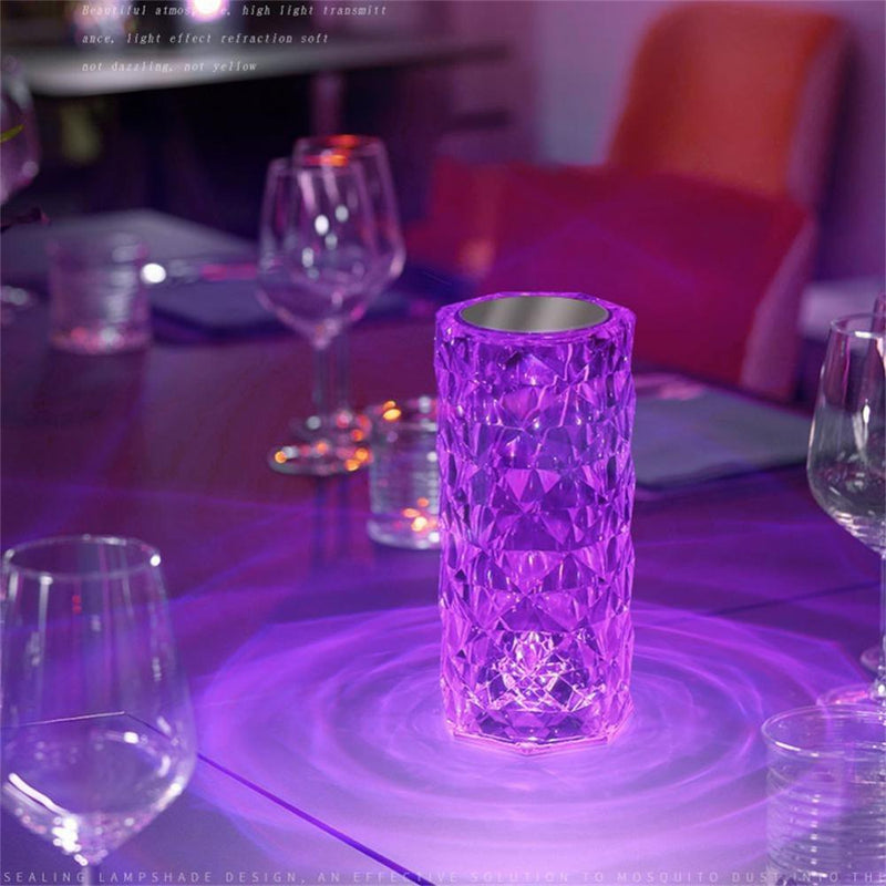 Luminária de Cristal em LED 16 Cores Projetor - My Store